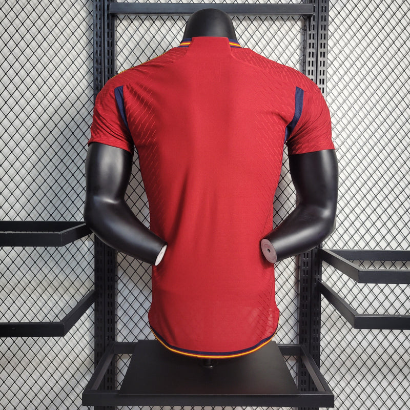 CAMISA VERSÃO PLAYER DA SELEÇÃO DA ESPANHA 22/23 VERMELHO