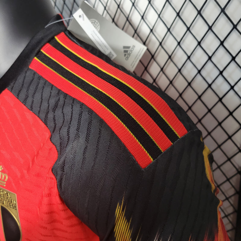 CAMISA VERSÃO PLAYER DA SELEÇÃO DA BELGICA 22/23 VERMELHO
