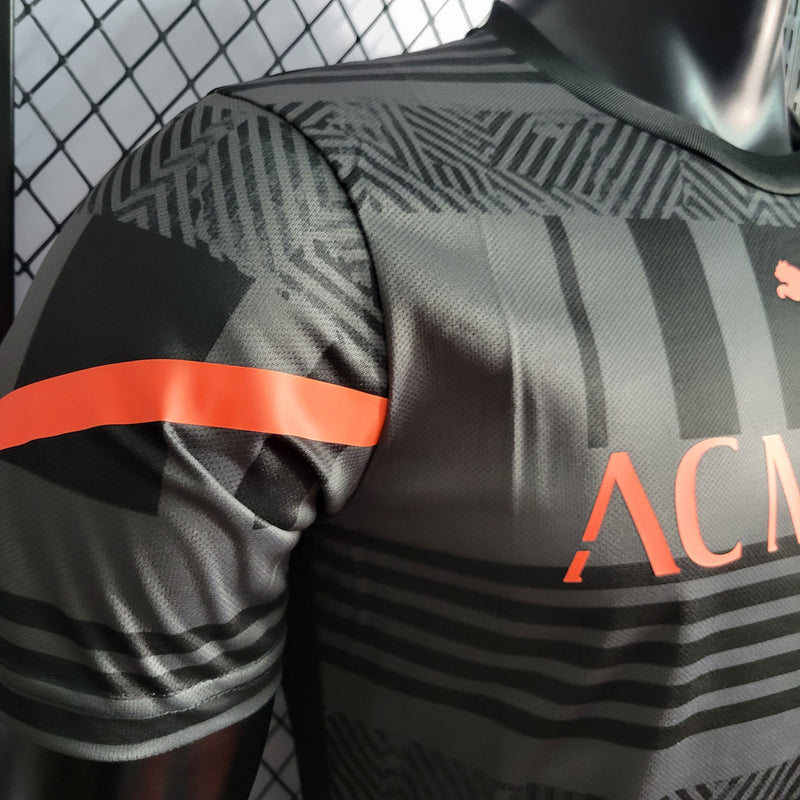 CAMISA VERSÃO PLAYER DO MILAN 22/23 BLACK