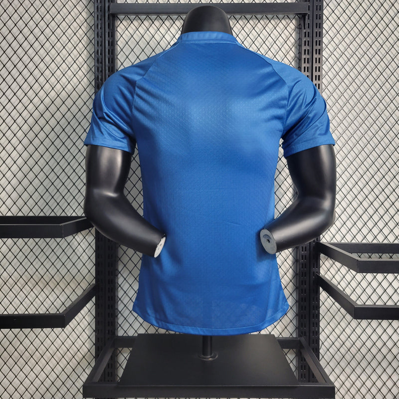 CAMISA VERSÃO PLAYER DO MANCHESTER CITY 23/24 AZUL TREINO