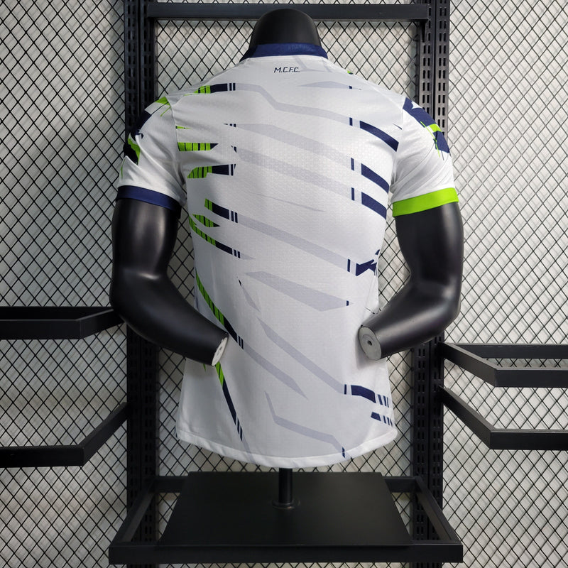 CAMISA VERSÃO PLAYER DO MANCHESTER CITY 23/24 BRANCO EDIÇÃO ESPECIAL