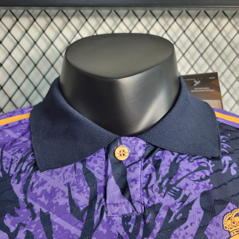 CAMISA VERSÃO PLAYER DO MANCHESTER CITY 23/24 ROXO EDIÇÃO ESPECIAL