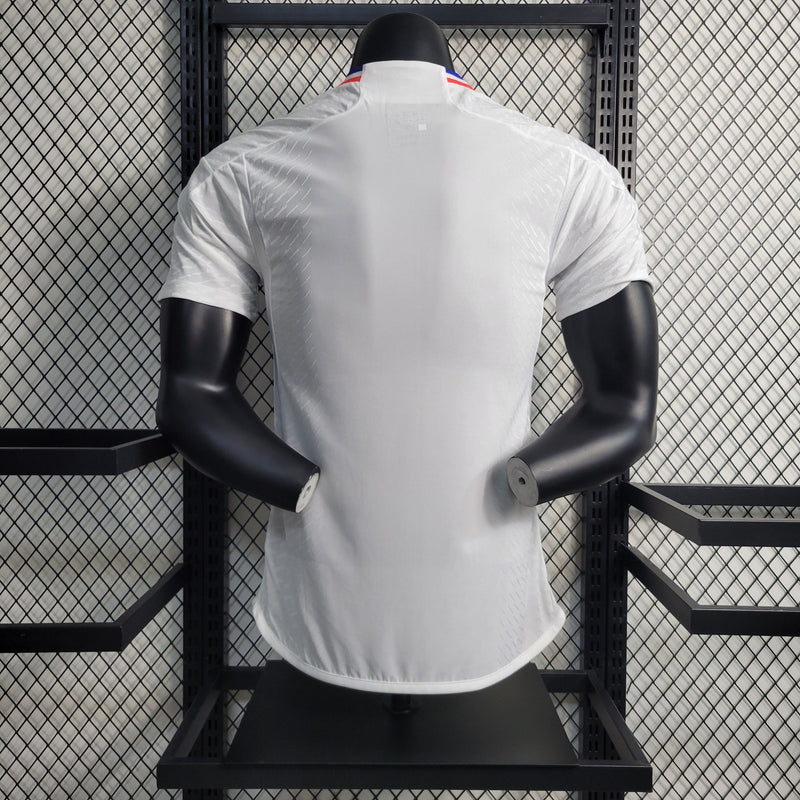 CAMISA VERSÃO PLAYER DO LYON 22/23 BRANCO E VERMELHO
