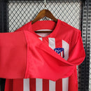 CAMISA MANGA LONGA DO ATLETICO DE MADRID  23/24 VERMELHO E BRANCO