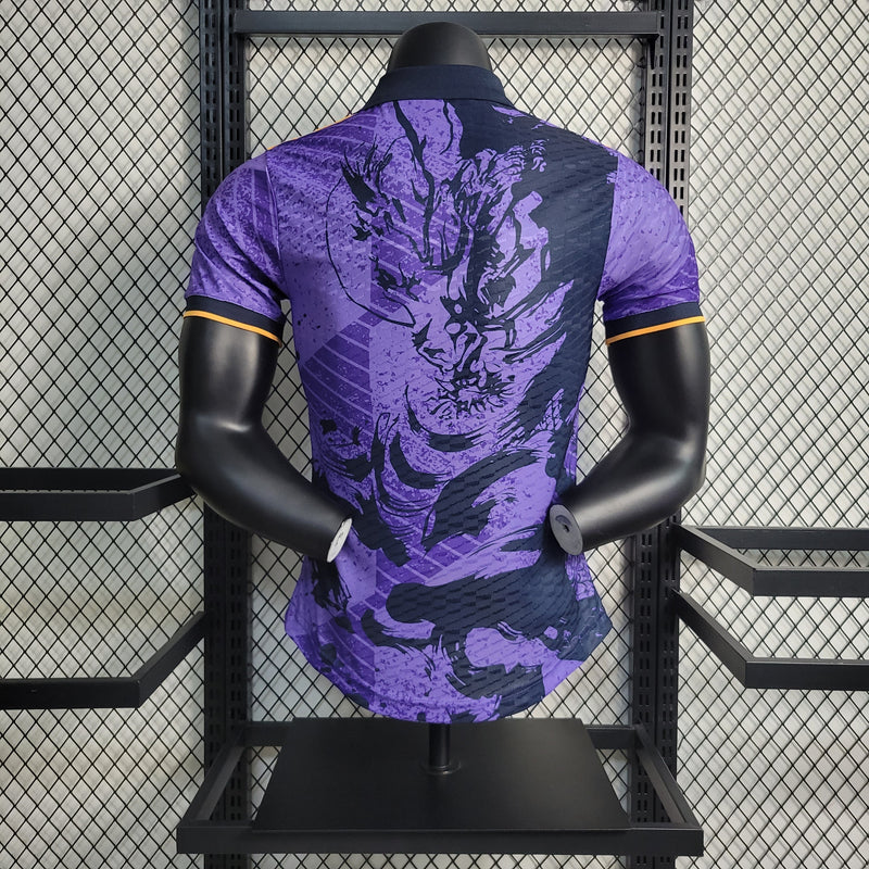 CAMISA VERSÃO PLAYER DO MANCHESTER CITY 23/24 ROXO EDIÇÃO ESPECIAL