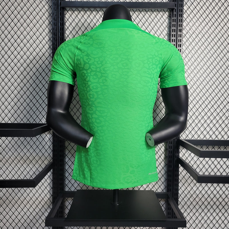 CAMISA VERSÃO PLAYER DA SELEÇÃO DO BRASIL 22/23 LEOPARD VERDE
