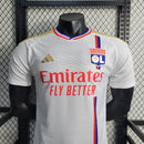 CAMISA VERSÃO PLAYER DO LYON 22/23 BRANCO E VERMELHO