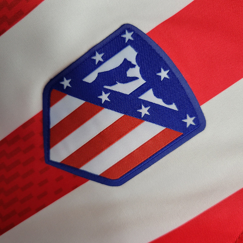 CAMISA MANGA LONGA DO ATLETICO DE MADRID  23/24 VERMELHO E BRANCO