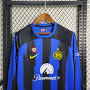 CAMISA MANGA LONGA DO INTER DE MILAN  23/24 AZUL E PRETO