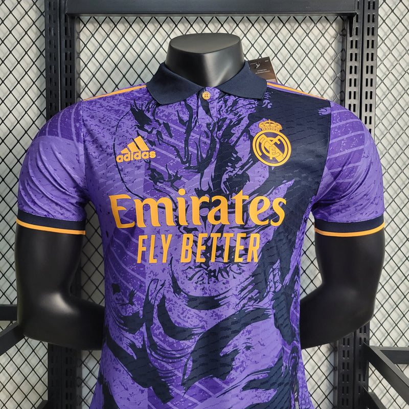 CAMISA VERSÃO PLAYER DO MANCHESTER CITY 23/24 ROXO EDIÇÃO ESPECIAL