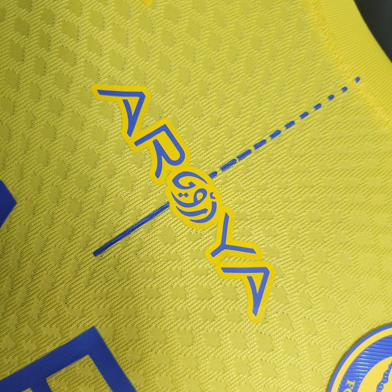 Camisa Al Nassr Home 23/24 - Nike Jogador Masculina - Lançamento - FUT REAL