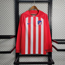 CAMISA MANGA LONGA DO ATLETICO DE MADRID  23/24 VERMELHO E BRANCO