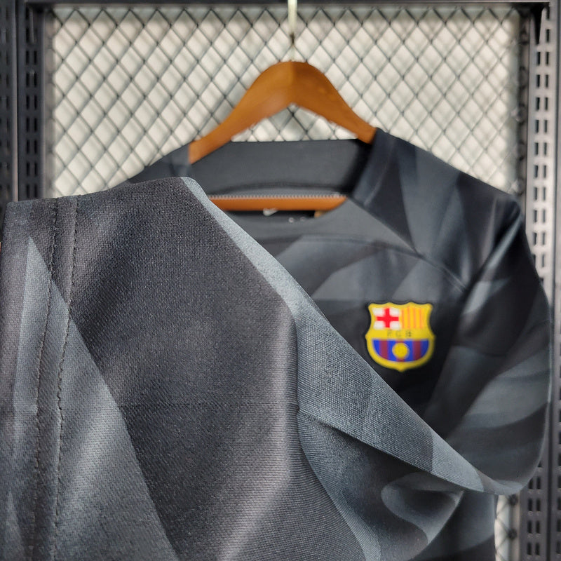 CAMISA MANGA LONGA DO BARCELONA  23/24 BLACK